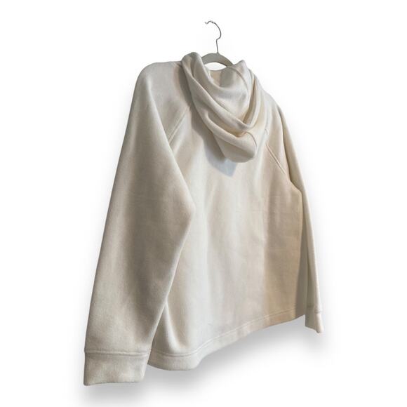 Womens Gap White Buttery Soft Hooded Cowl Neck Workout Gym Hoodie Size Medium - Picture 14 of 15